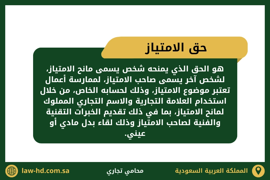 حق الامتياز في العقود التجارية