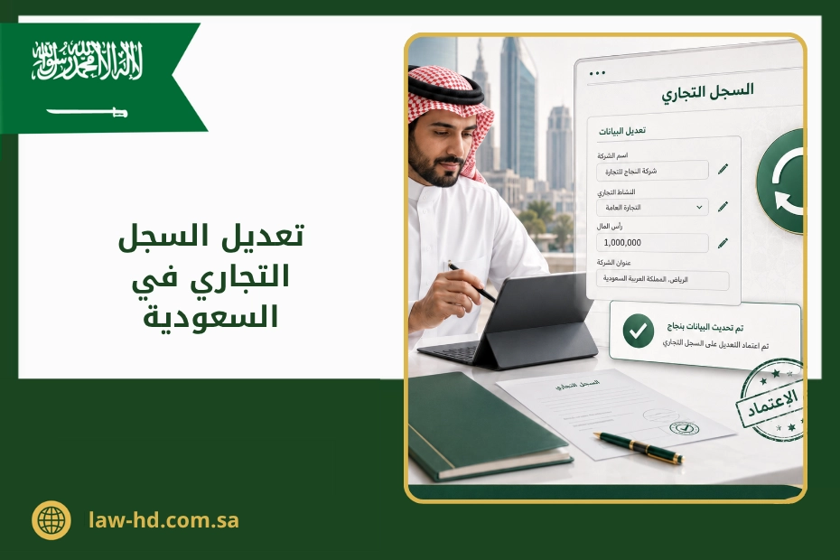 تعديل السجل التجاري في السعودية