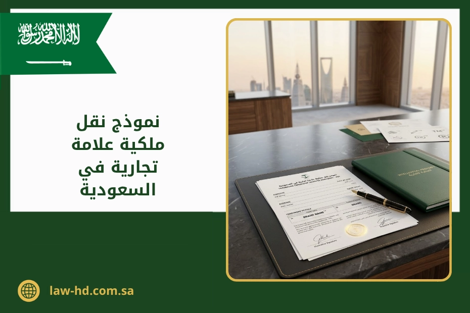 نموذج نقل ملكية علامة تجارية في السعودية
